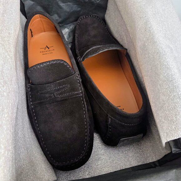 Aquatalia – Brandon Loafers – Men’s Dress Shoes – BLACK main image 5